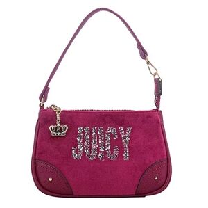 Juicy Couture Plum Berry Velour Wristlet